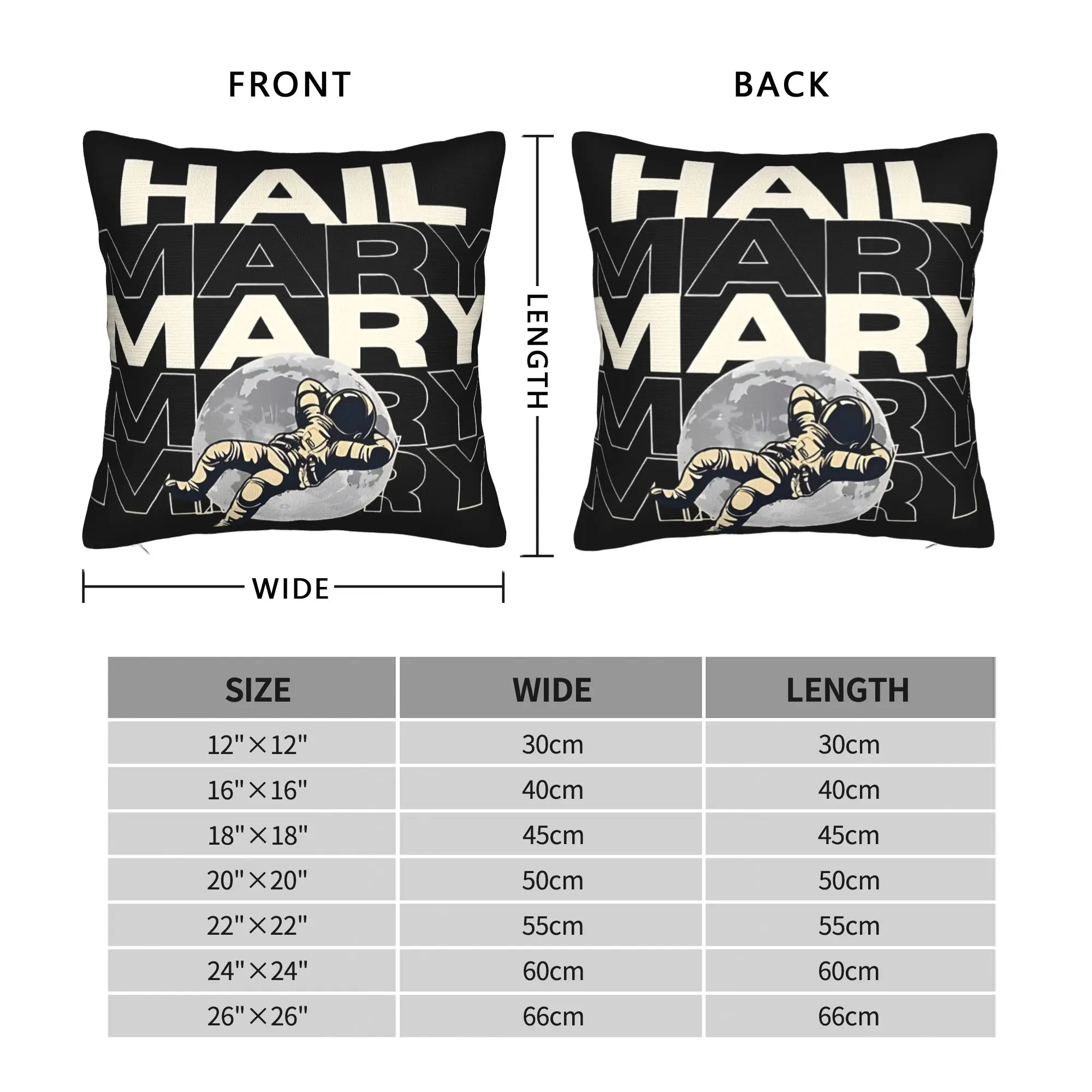 Project Hail Mary Pillowcases  Cute Funny Pillow Case For Wedding Party Home Decor Design Pillow Cover