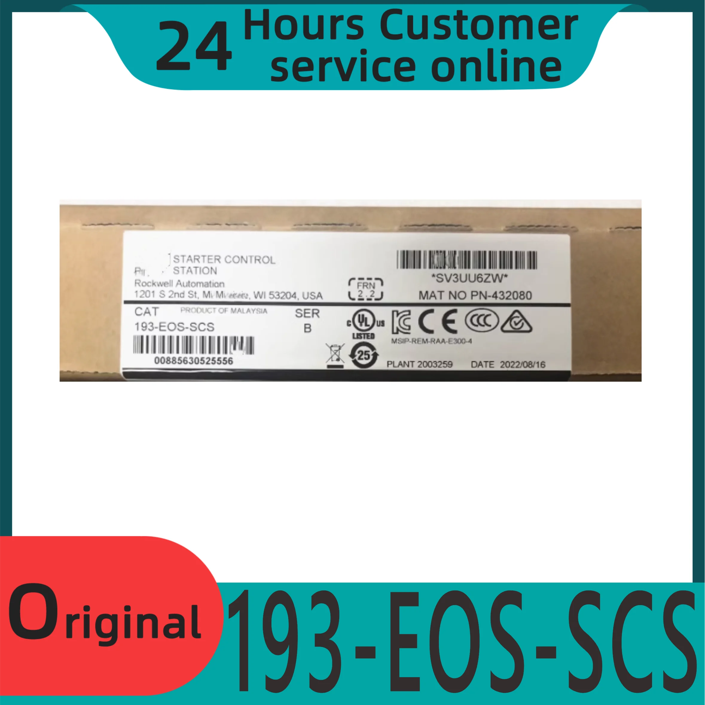 

Brand new original control panel 193-EOS-SCS