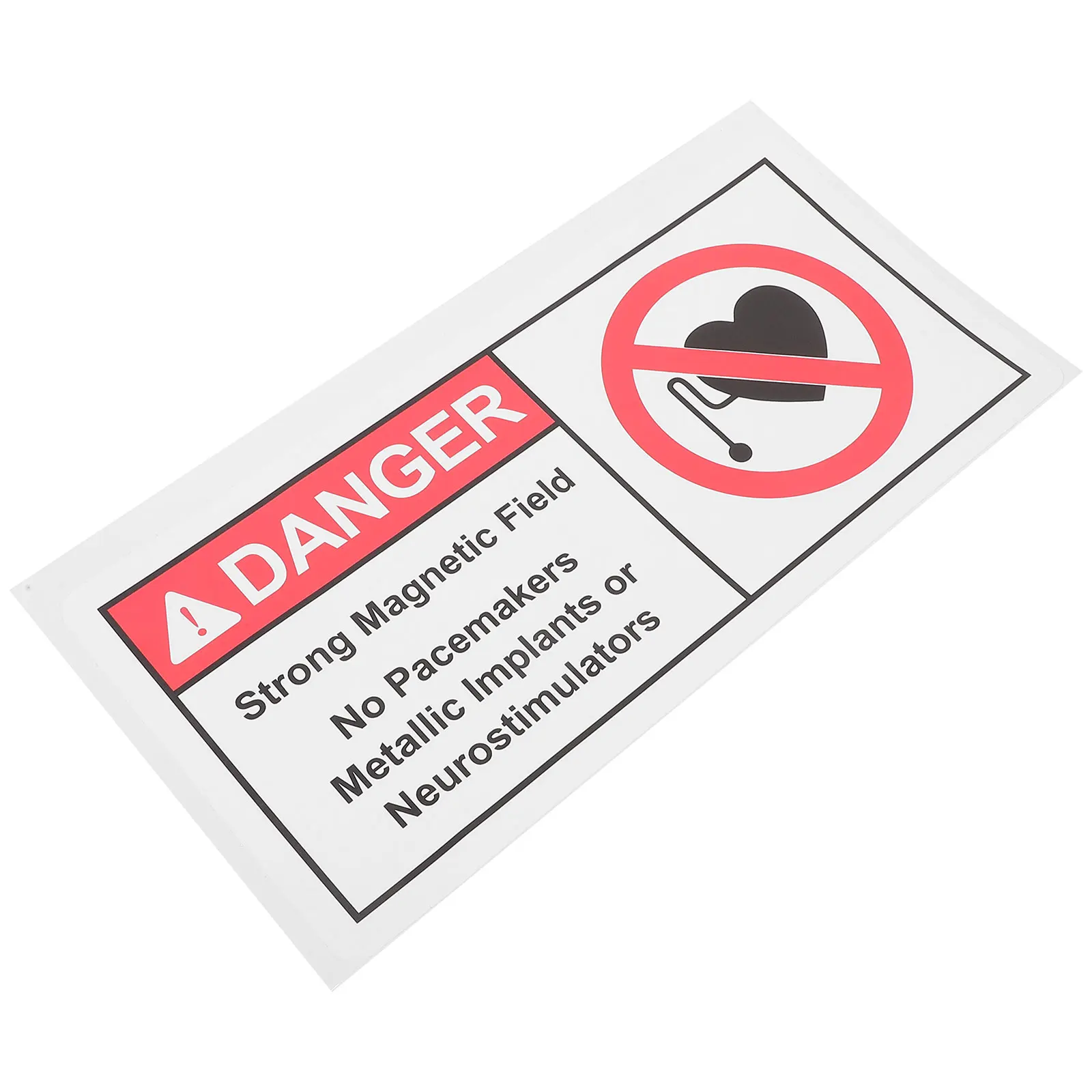 

Magnetic Field Warning Signs Sticker No Magnetic Field Signs 5x10 Inch Label Caution Decal Traffic Safety