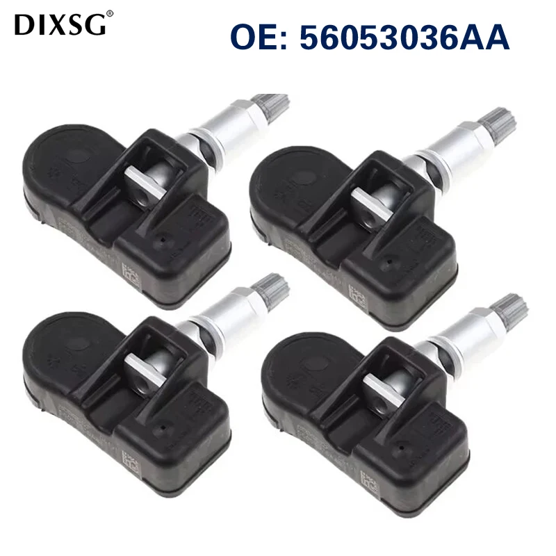 4Pcs TPMS Sensor 56053036AA Tire Pressure Sensor For Dodge Nitro Dakota Durango RAM 1500 Jeep Wrangler Liberty Grand Cherokee