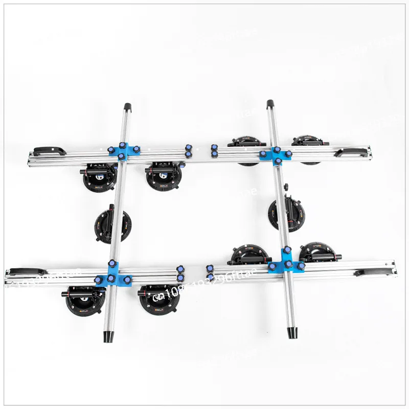 High Quality Large Format Tile Slab Carry System Ceramic Tile Lifting Tool with 8Pcs Vacuum Suction Cups