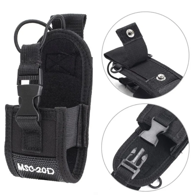 10PCS MSC-20D Two-way Radio Nylon Pouch Bag Lightweight Arm Bag for Most Walkie Talkies for BaoFeng UV-5R UV-9R BF-888S Radio