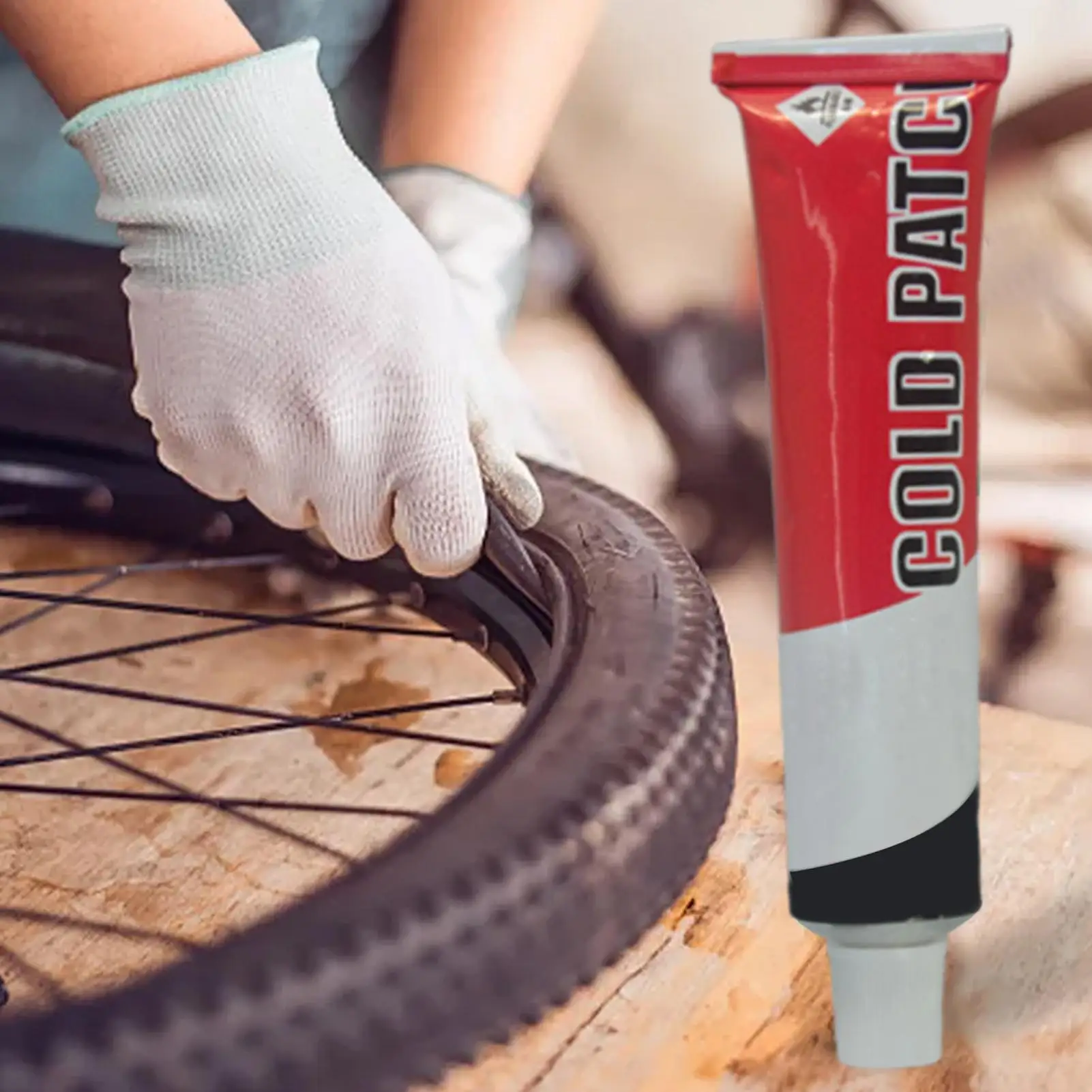 

30g Bicycle Tire Repair Glue, Waterproof Heavy Duty Adhesive for Cycling Tube Patching and Outdoor Maintenance Supplies