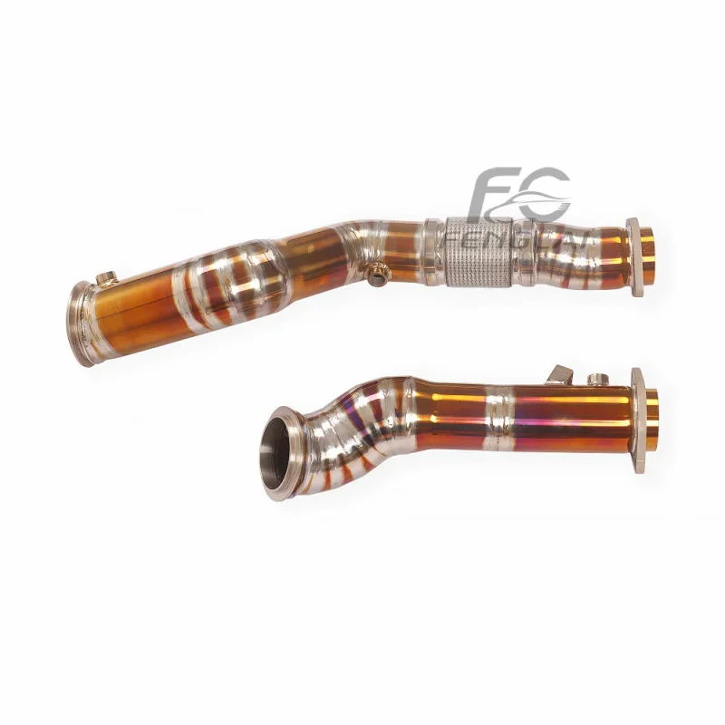 High Quality Titanium Alloy Exhaust Pipe for BMW M2 M3 M4 G87 G80 G82 3.0T S58 Racing Car Exhaust Pipes Head Performance Upgrade