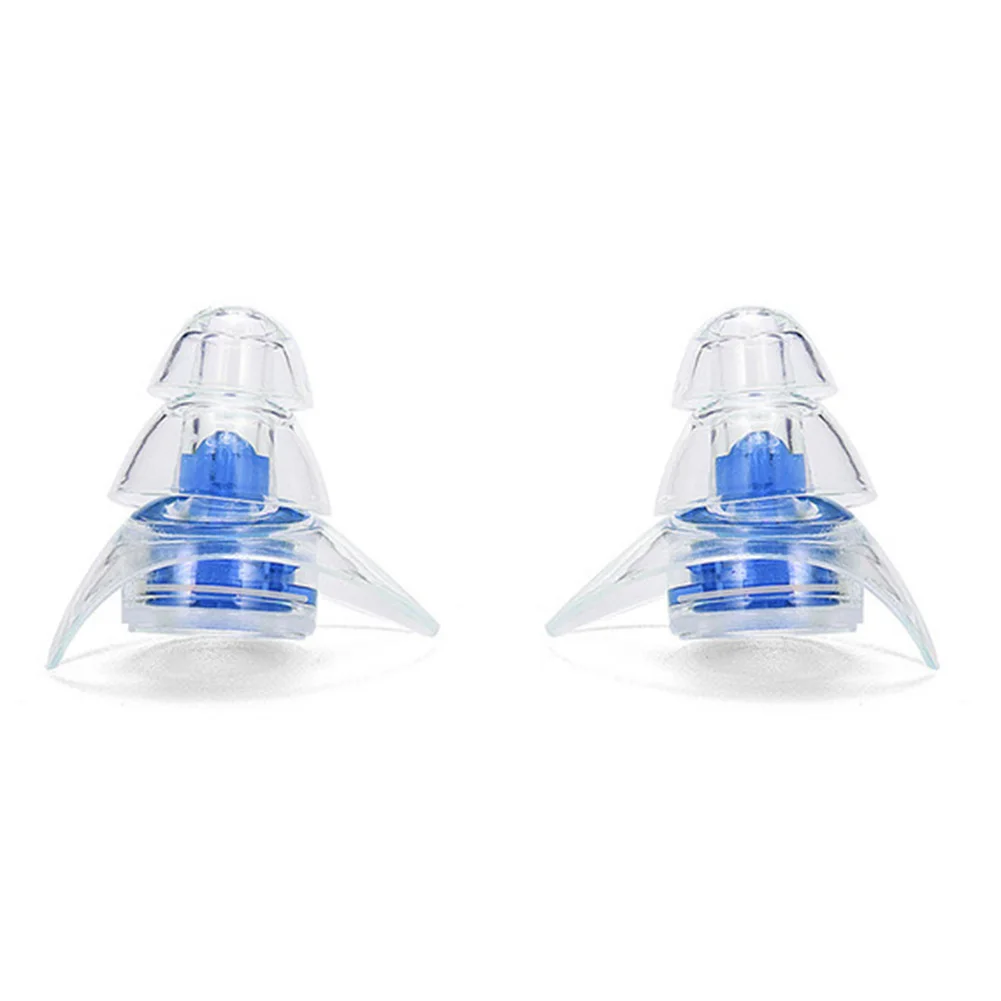 

1 Pair Silicone Ear Plugs Noise Reduction Anti-noise Plugs Reusable Sound Insulation Earplug for Sleeping Study Concert Hearing