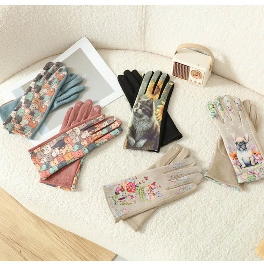 

New Touchable Screen Winter Gloves Warm Full Finger Driving Mittens Skiing Gloves Unisex