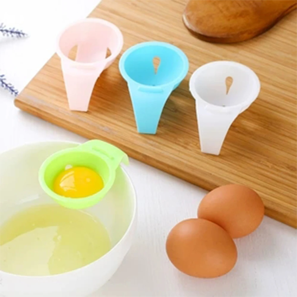 

2PCS Egg Yolk White Separator With Silicone Holder
