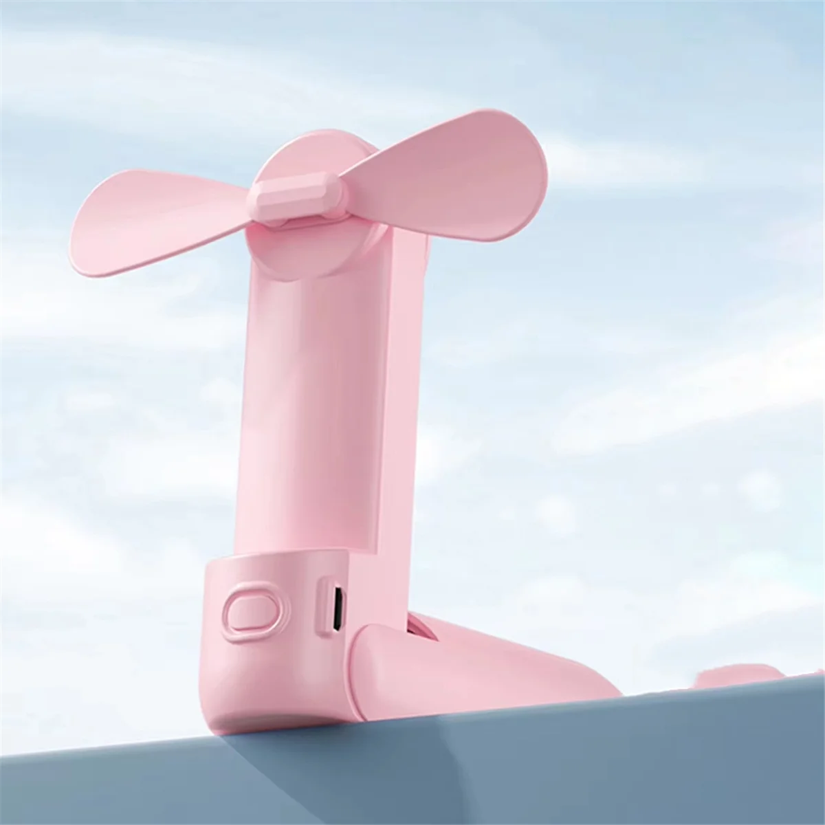 مروحة محمولة قابلة لإعادة الشحن، هدية مروحة صغيرة محمولة على سطح المكتب، يمكن وضعها على مروحة صغيرة محمولة باليد