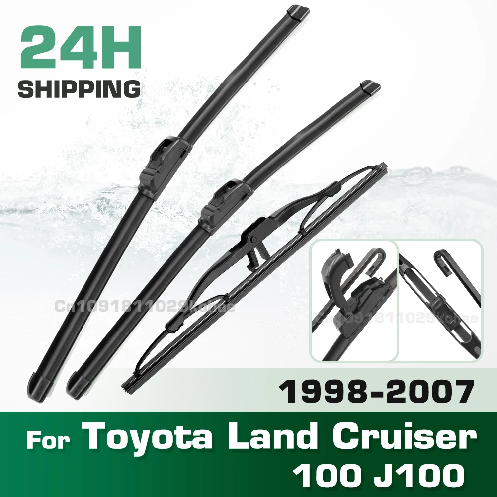 

GREATROAD Wiper LHD&RHD Front & Rear Wiper Blades Set For Toyota Land Cruiser 100 J100 1998 - 2007 Windshield Windscreen Window