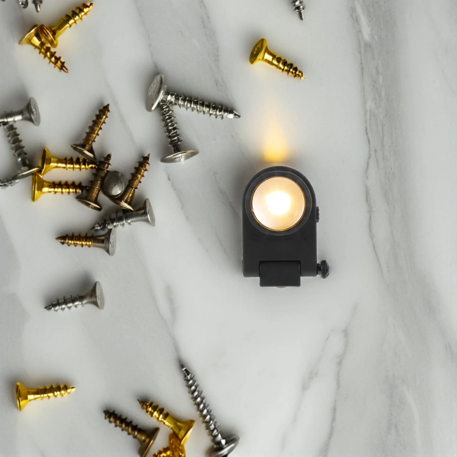 1Set Rechargeable Mini Spotlight for Painting Jobs Bright USB LED Light Portable Handheld Work Lamp for Workshop Yard