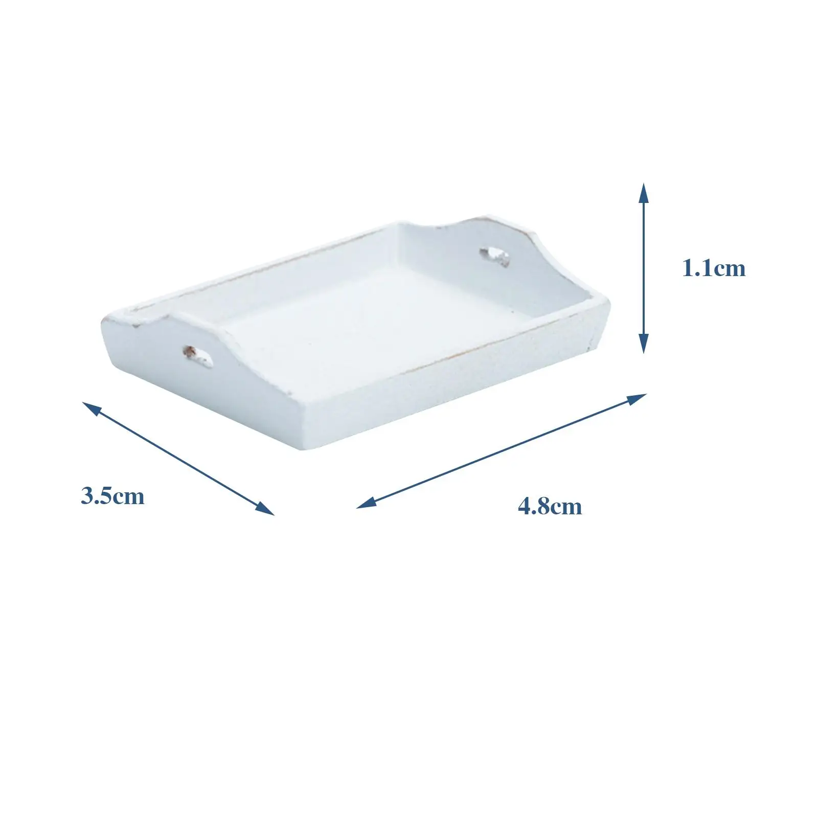 Bandeja de servir para casa de boneca em escala 1/12, conjunto de cozinha para casa de bonecas, brinquedo de simulação