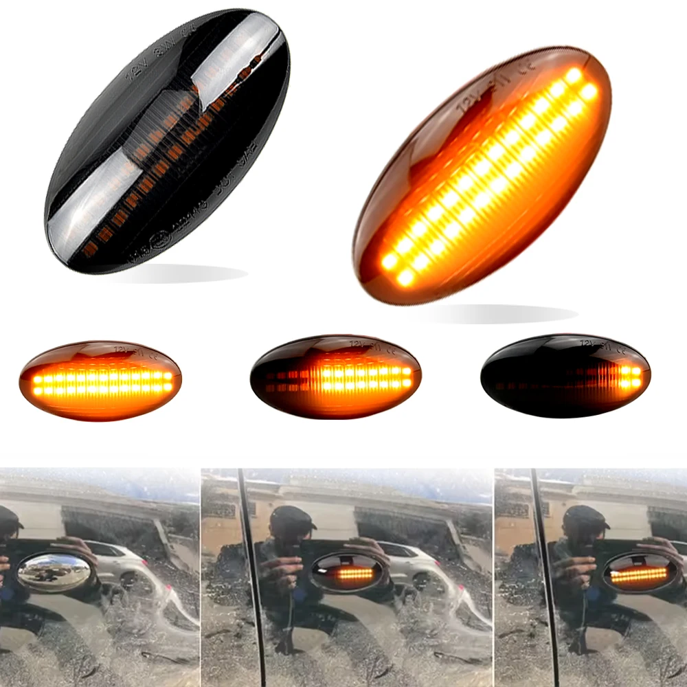 2x لسوزوكي سويفت جيمي فيتارا SX4 ألتو Led ديناميكية الجانب ماركر بدوره مصباح إشارة متتابعة الوامض ضوء المؤشر العنبر