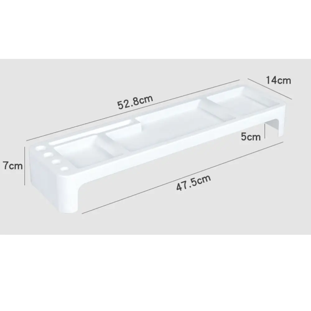 Moderne Grote Capaciteit Bureau Toetsenbord Opbergrek Multifunctioneel Plastic Desktop Opberghouder Bureau Organizer Huis/Kantoor