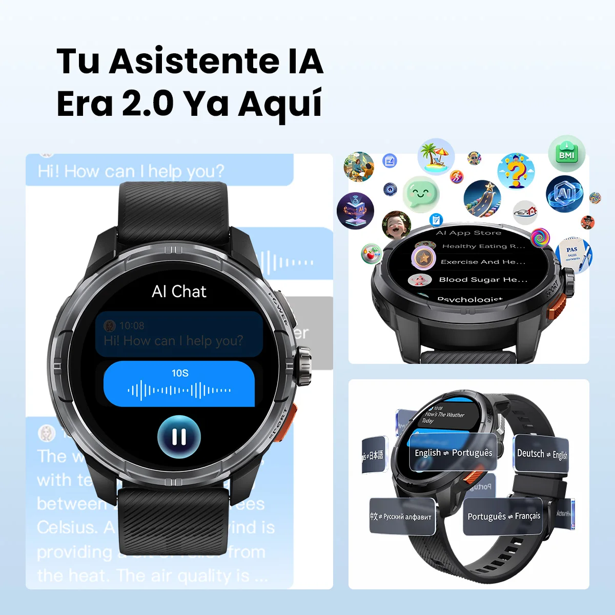 HAYLOU reloj inteligente Solar Ultra GPS, dispositivo resistente al agua hasta 5atm, con Pantalla AMOLED de 1,6 pulgadas, GPS in - Image 4