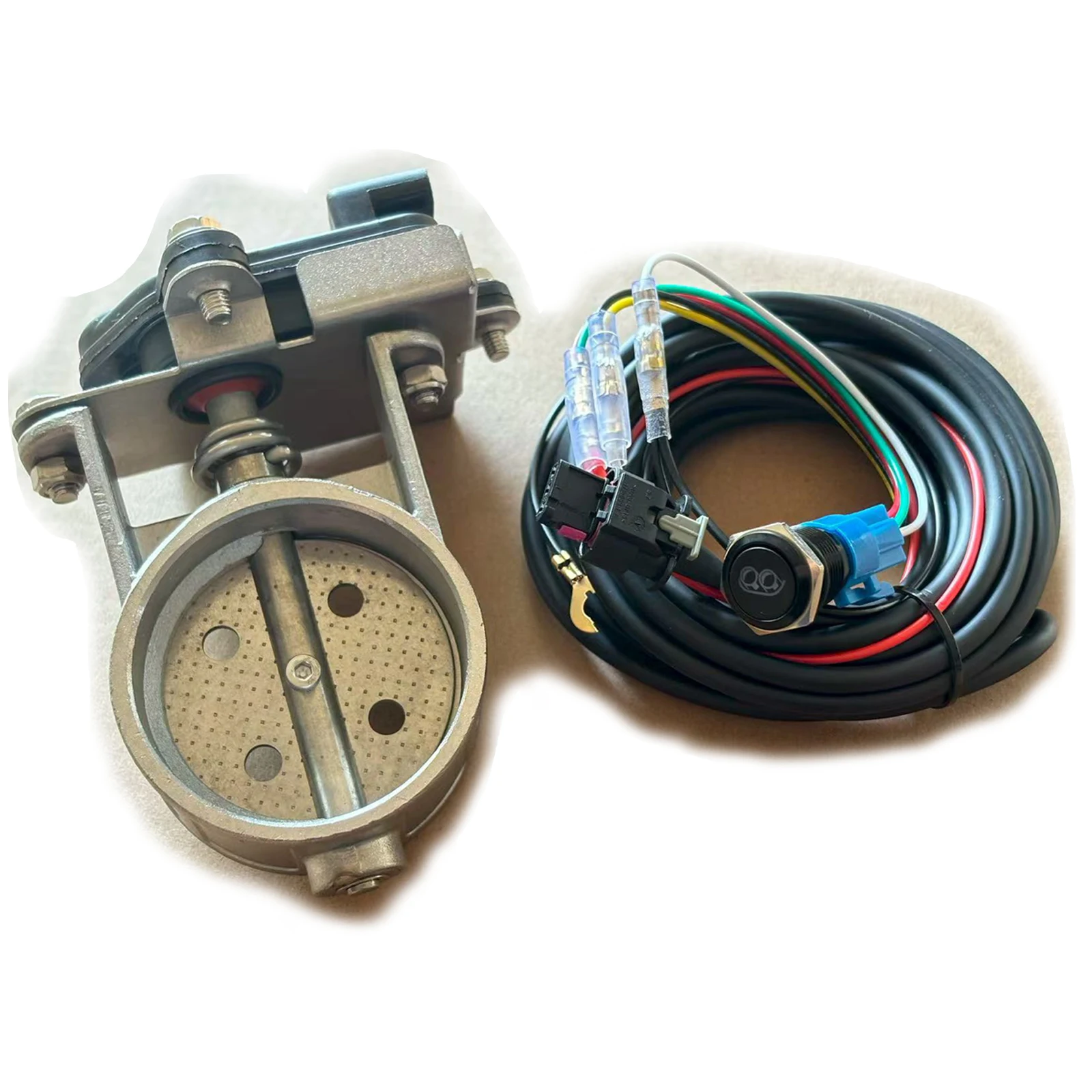 Auto/Motorfiets uitlaatpijp systeem locomotief geluiddichte roestvrijstalen klep elektronische schakelaar knop controle 51/60/63m
