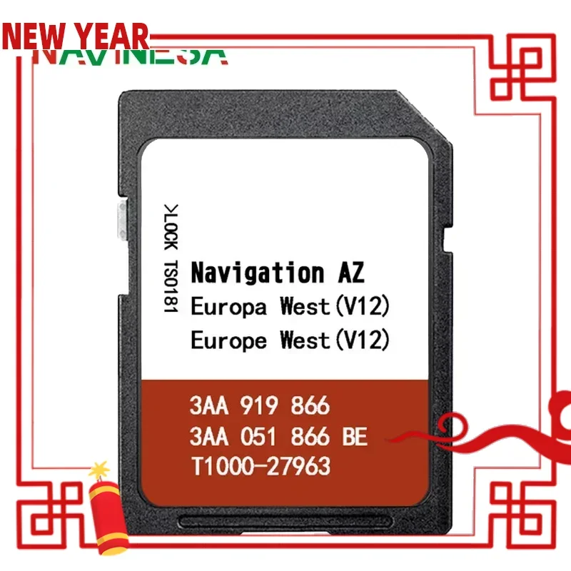 

8GB RNS315 AZ V12 WEST for VW Tiguan 2007-2011 Sat Nav Map Version SD Navigation Europe Version Card