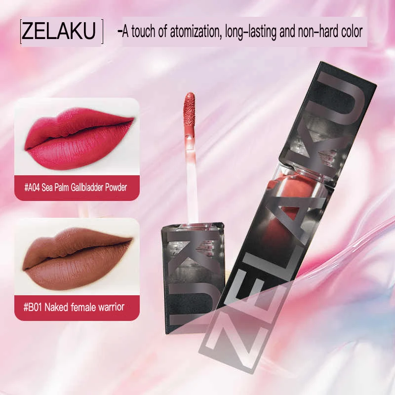 

ZELAKU Dancer Specializes In Velvet Satin Quick-drying And Non-stick Lip Gloss Lipstick