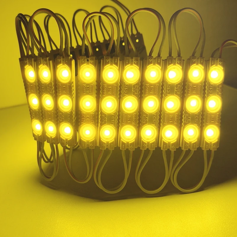 10pcs/lot 12V waterproof 2835 3LEDs 1.5W Injection molding LED Module high lumen super bright led modules lighting