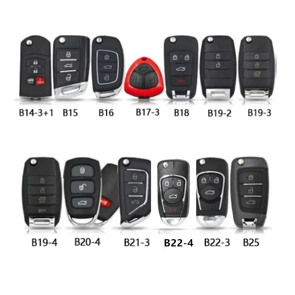 5PCS  UNIVERSAL car key B15 B16 B18 B19 B21 B22 B25 KEYDIY KD900 B Series KD MINI Remote KEYfor KD-X2/MAX Key Programmer