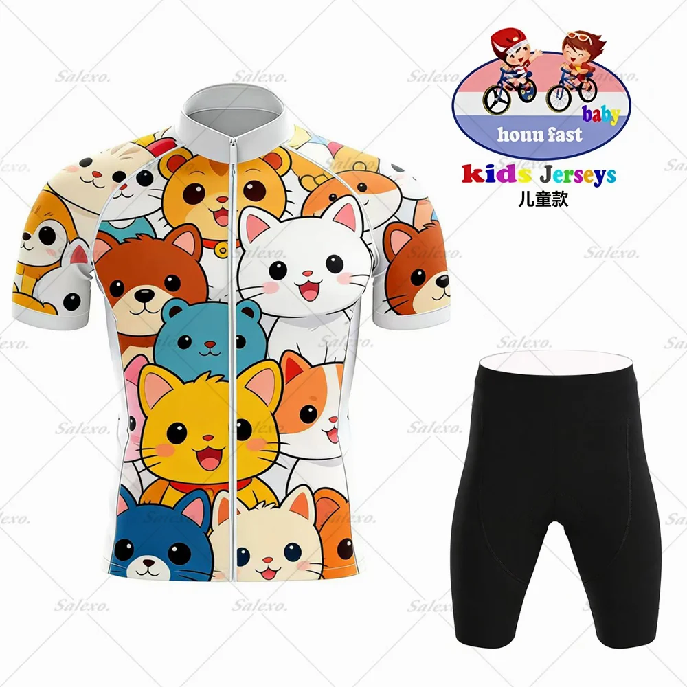 

Детский комплект велосипедного трикотажа для малышей 2026 года, одежда для велоспорта для мальчиков и девочек, детские рубашки для шоссейного велосипеда, костюм, велосипедные штаны MTB Maillot Ciclismo
