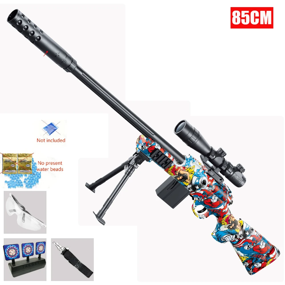 Nieuwe Awm&M24 handmatige speelgoedpistool schiet 7-8 mm gelballen, veilig buitenspeelgoed voor jongens, nieuwjaarscadeau
