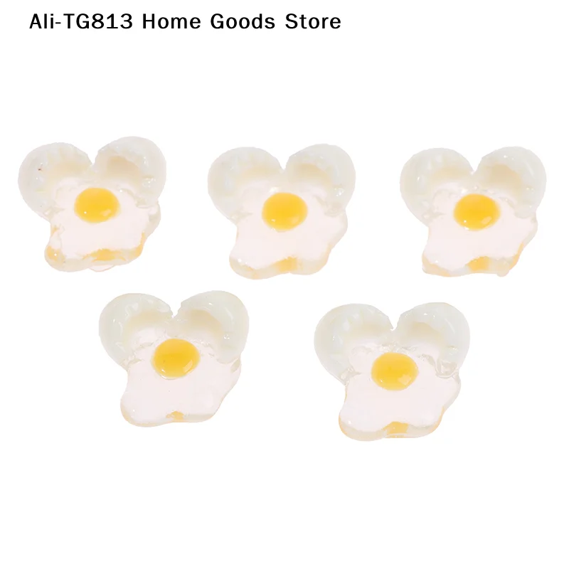 

[TG813]5pcs 1:12 Dollhouse Miniature Mini Broken Egg Model DIY Kitchen Toys Accessories