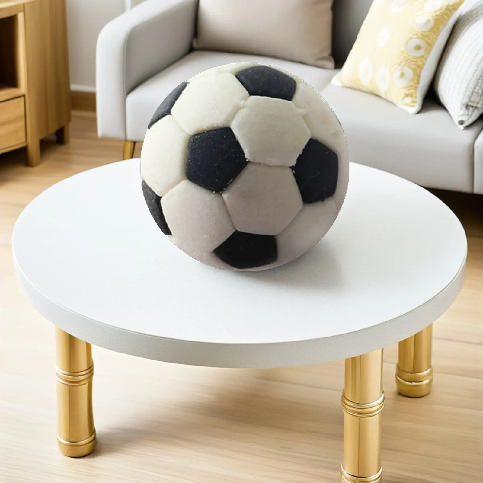 

12Pcs Mini Soccer Balls Vivid Realistic Miniature Soccer Balls for Mini House Decor Dollhouse Supplies Tiny Ball Decors Micro