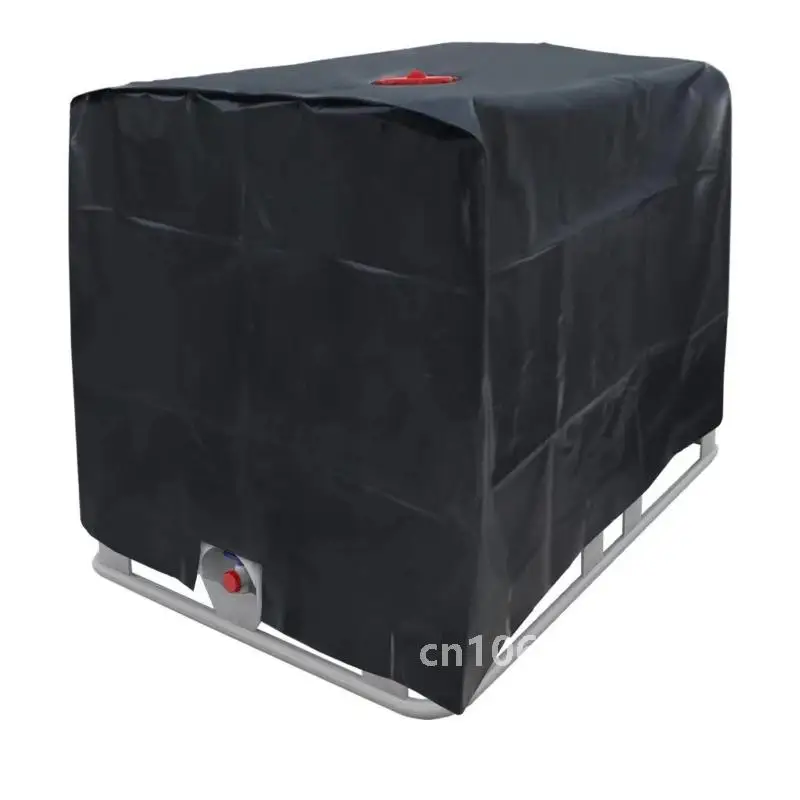 Cubierta de cubo IBC Ton para exteriores, cubierta de tanque de agua de 1000L, aislamiento térmico, cubierta protectora de cubo impermeable y a prueba de polvo de fábrica