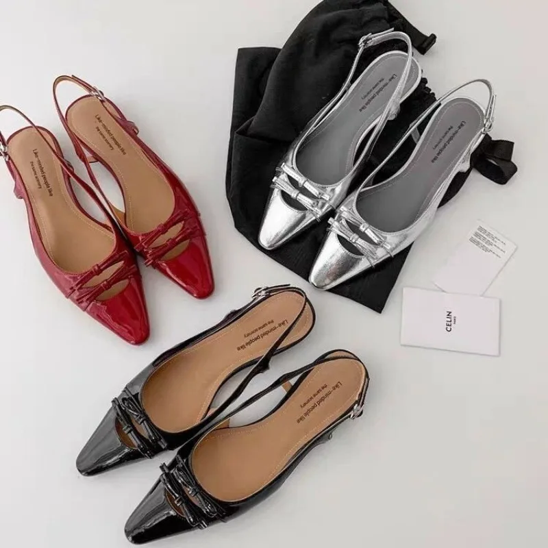 

Новый стиль, женские дизайнерские сандалии с закрытым носком, модные модельные туфли с узлом-бабочкой, женские вечерние сандалии для стриптиза на низком каблуке