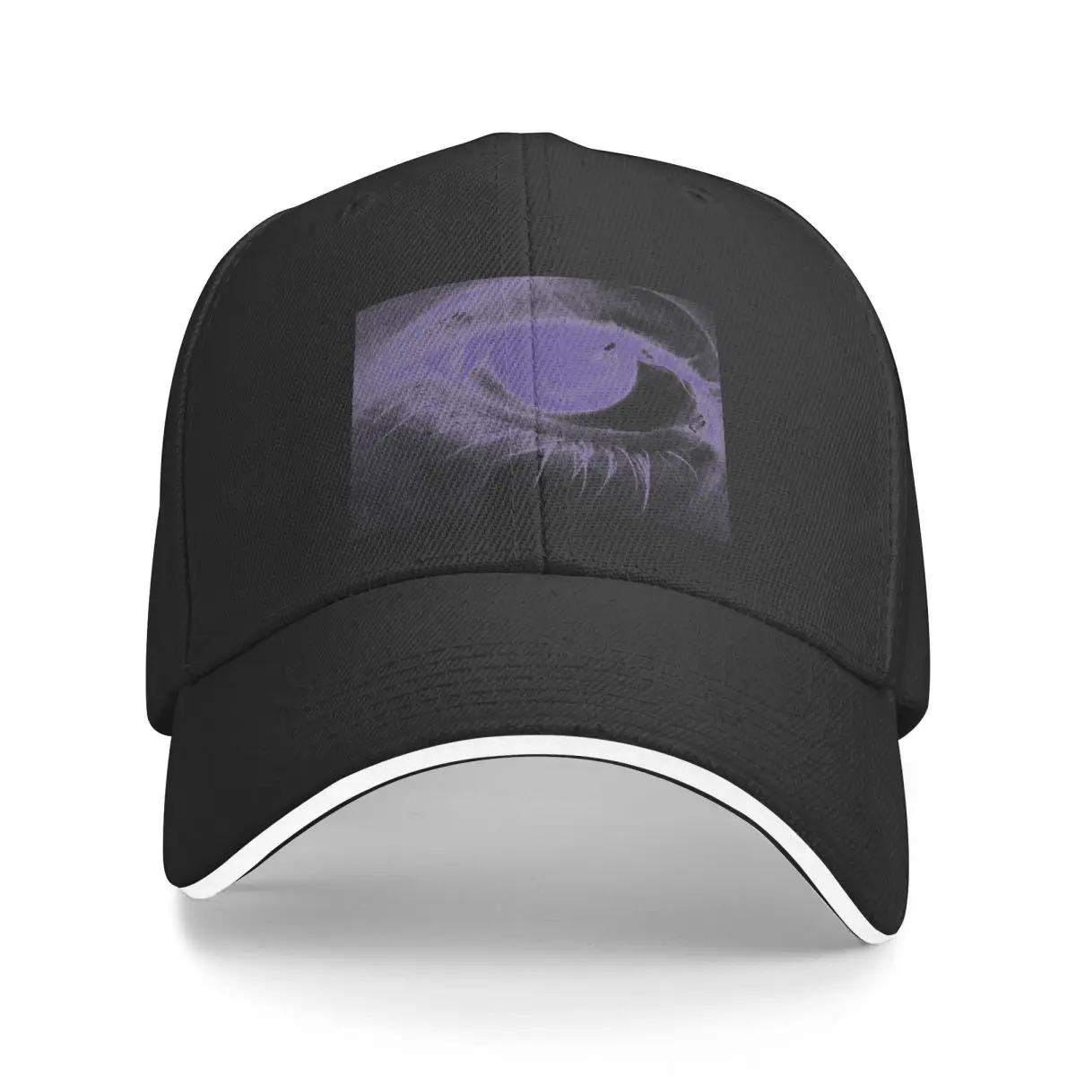 

Purple Eye Edit - Relief Print Style - Photography Baseball Cap Luxury Hat western Hat Snapback Cap Beach Bag Mens Women's