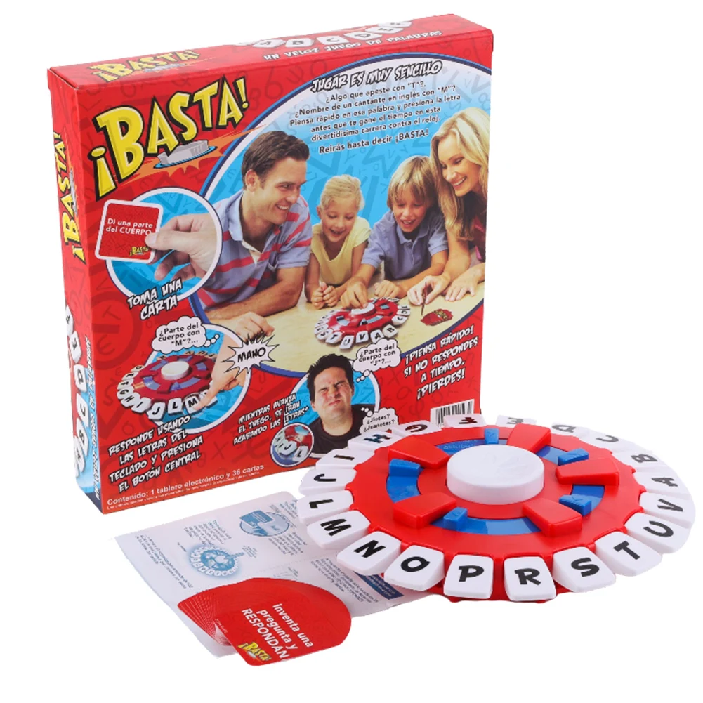 New Spanish Word Game Fast-Paced Family Board Game The Quick Thinking Letter Pressing Tapple Games versión en español for Family