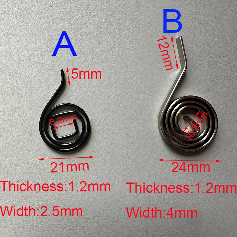 

Flat Wire 1.2mm Coil Spring Constant Force Spring Door Lock Handle Spring