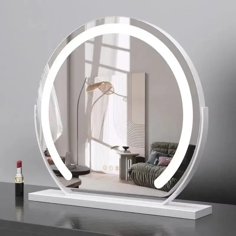 

Nordic Makeup Mirror Art Led Irregular Design Makeup Mirror Moon Dressing Table Espejos Pared Living Room Decoration Accessories