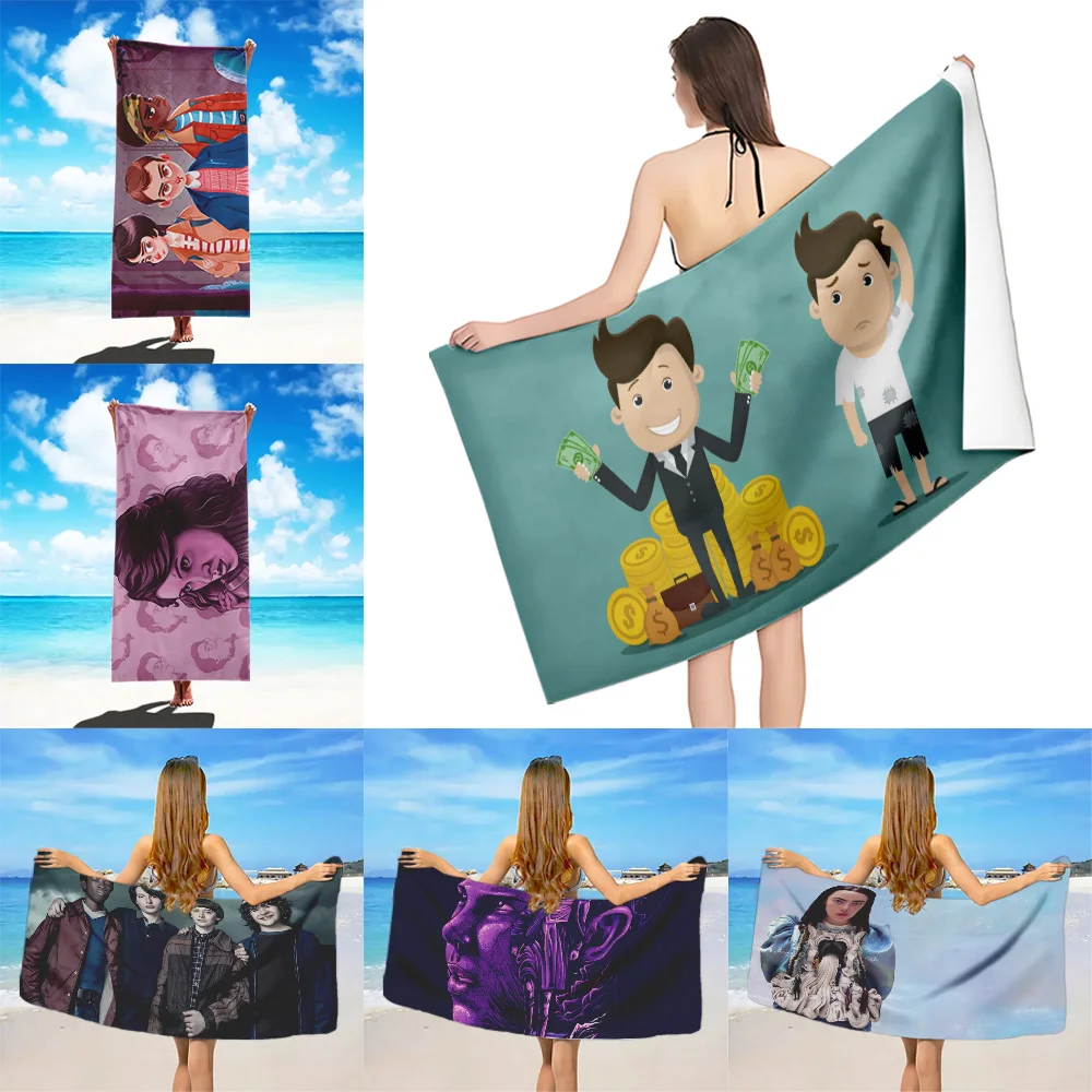 

Poor Things Poster Beach Towel Microfiber Sand Free Quick Dry Soft Sandproof Pool Towel Gift for Women Travel Gym Shower Camping