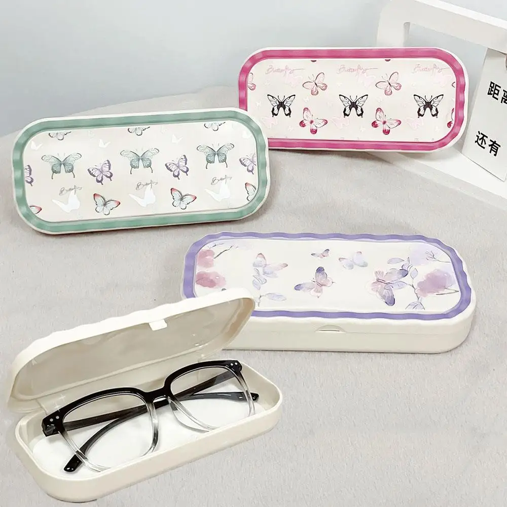 

Cartoon butterfly Glasses Case Cute Animal Sunglasses Reading Glasses Box Holder Portable Eyewear Accessory