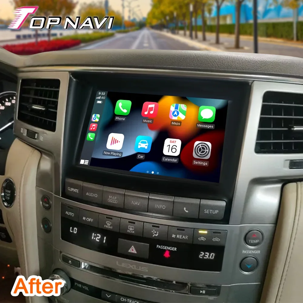 Factory Price Android Touch Screen Navigation Car Stereo Radio For Lexus LX570 2008 2009 2010 2011 2012 2013 2014 2015 With carp