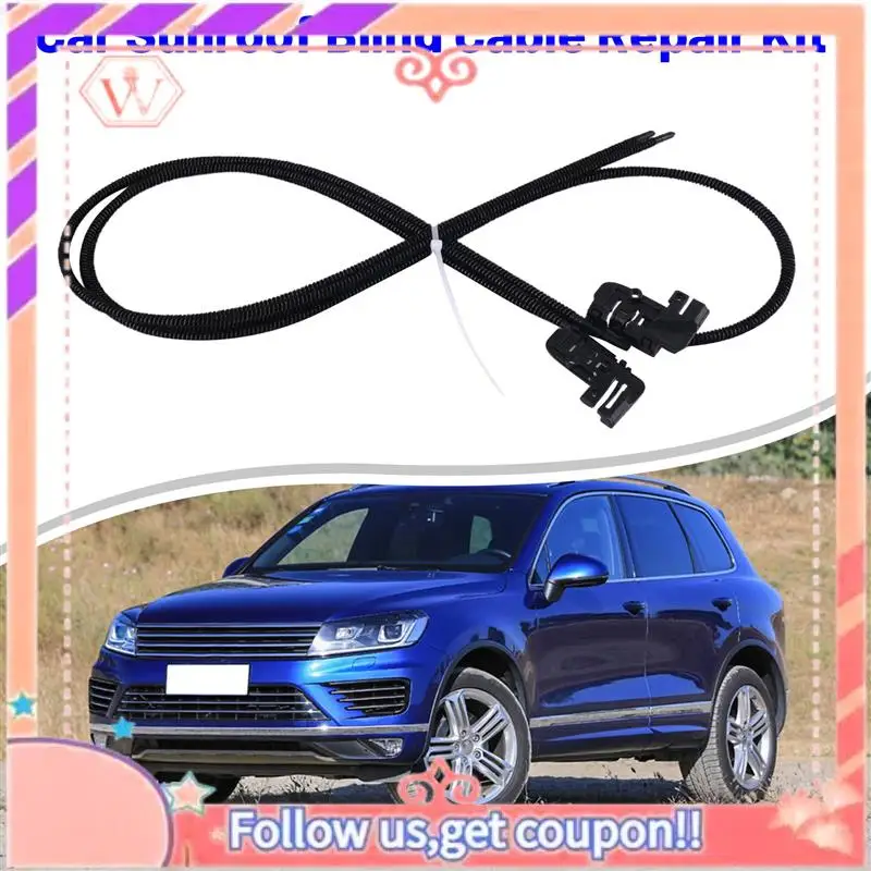 

Durable 2 Pcs/Set Car Sunroof Blind Cable Repair Kit For Porsche Cayenne VW Touareg 7P5 7P6 2011-2018 7P0898870A