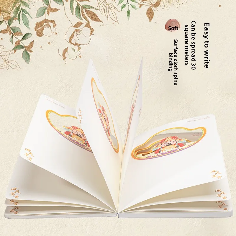 부를 끌어들이는 축복 시리즈 3D 스테레오 종이 조각 노트 내부 페이지 중공 스테레오 패턴 핸드 계정