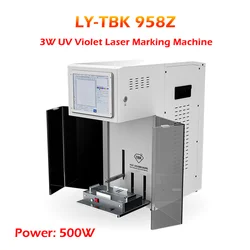 LY-TBK 958Z 3W UV Violet Laser Marking Machine For Mobile Phone LCD Screen Front And Back Glass Frame Separate Compatible With