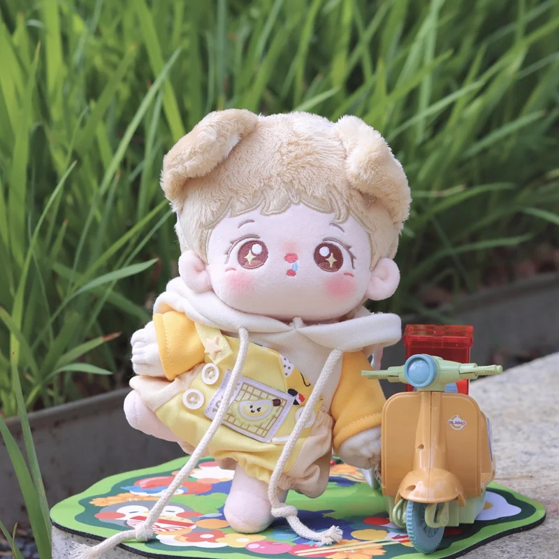 Doll Clothes for 20cm Idol Doll Outfit Accessories Fruits Strawberry/Durian/Pineapple Sweatshirt Overalls Set Collection Gift