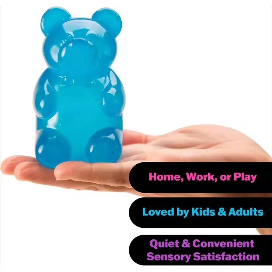 Niedlicher Bär Nee Maltose Quetschspielzeug Buntes Sensorisches Spielzeug Kreatives Neues Produkt Schreibtischdekoration Stressabbau-Puppe – Detail 5