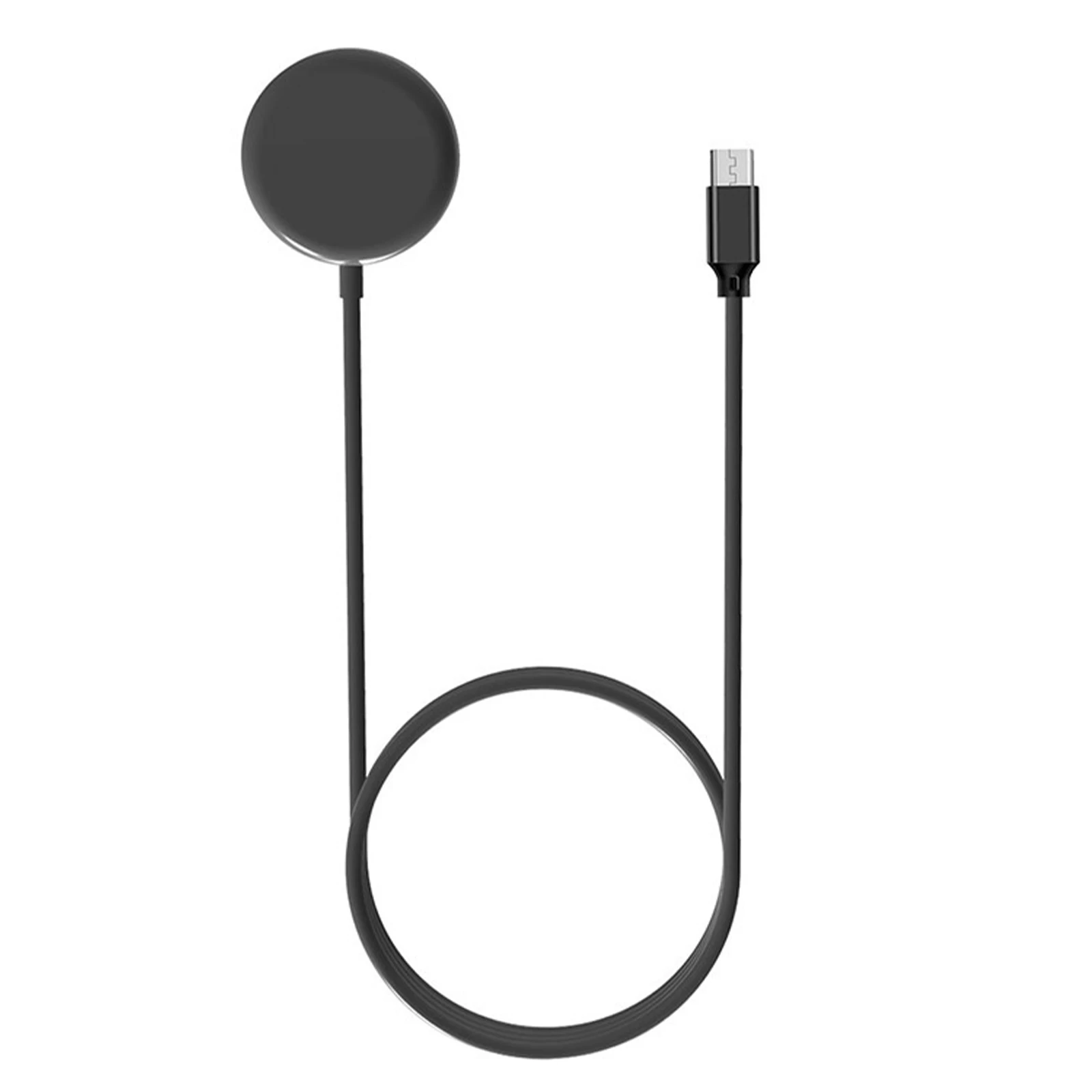 كابل شحن سريع USB مغناطيسي 39.37 بوصة محمول PVC PD Type-C 5 وات شاحن سريع قاعدة شاحن الطاقة لساعة سامسونج جالاكسي #3