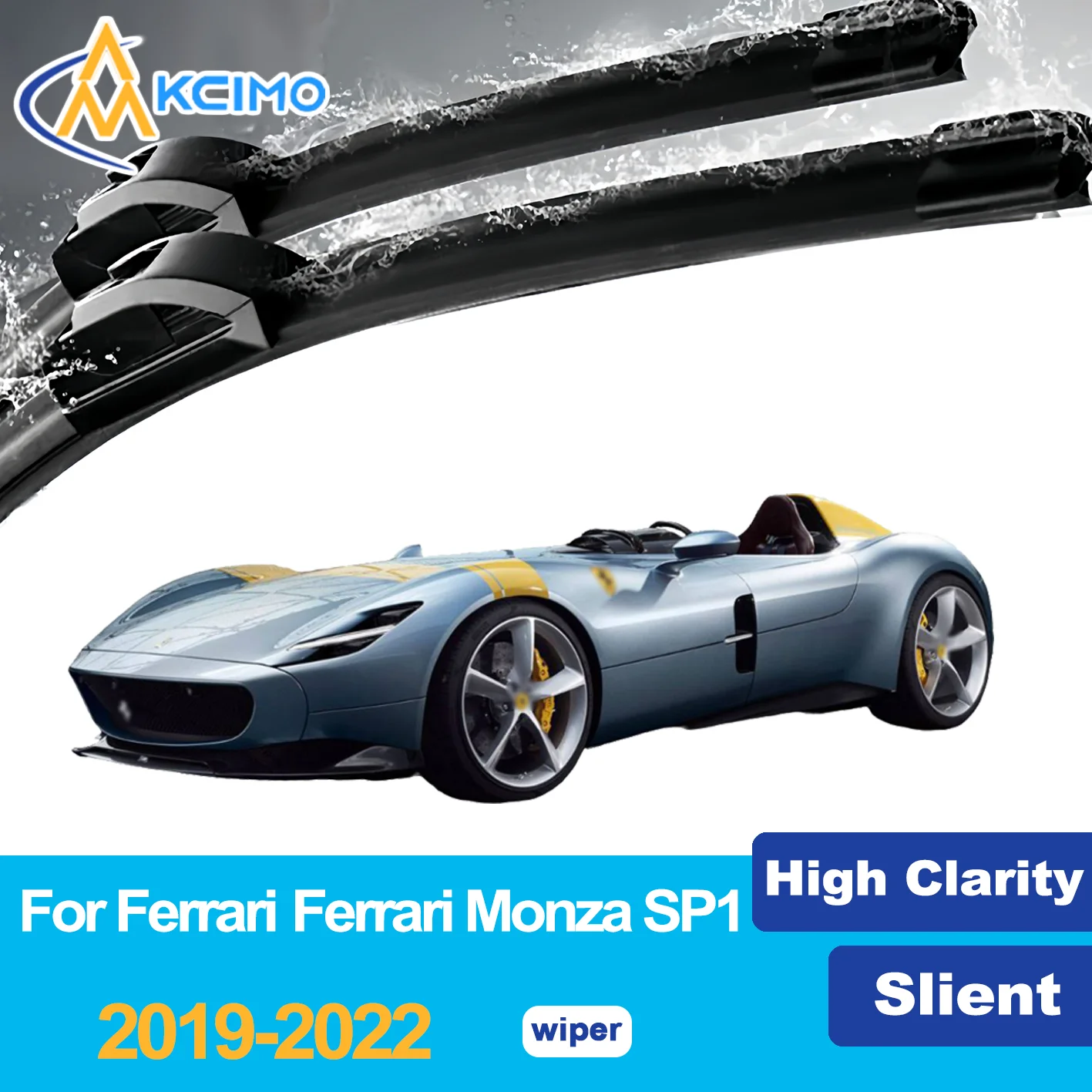 

Front Wiper Blades for Ferrari Ferrari Monza SP1 Ferrari Monza SP2 2019-2022 Car Windscreen Windshield Window Wiper Accessories