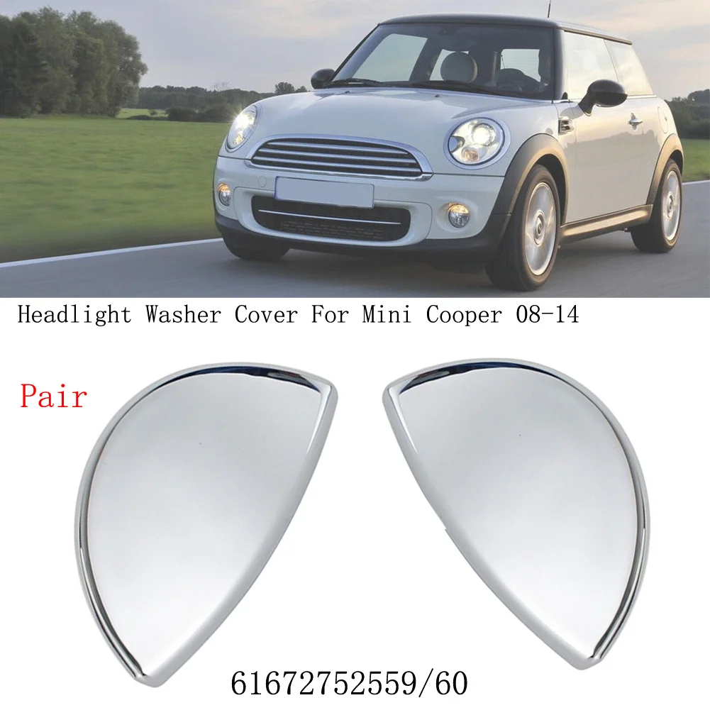 

For MINI Cooper Headlight Washer Covers Left 2008-2014 2pcs 61672752560 :61672752559 Direct Replacement Auto Accessories