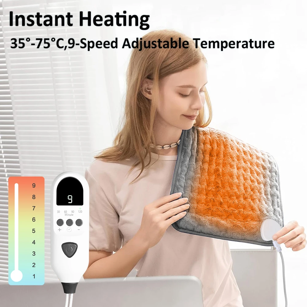 Heating Pad Multifunctional Electric Heating Blanket For Back Pain Relief Fast Heating Adjustable Temperature Thermal Blanket