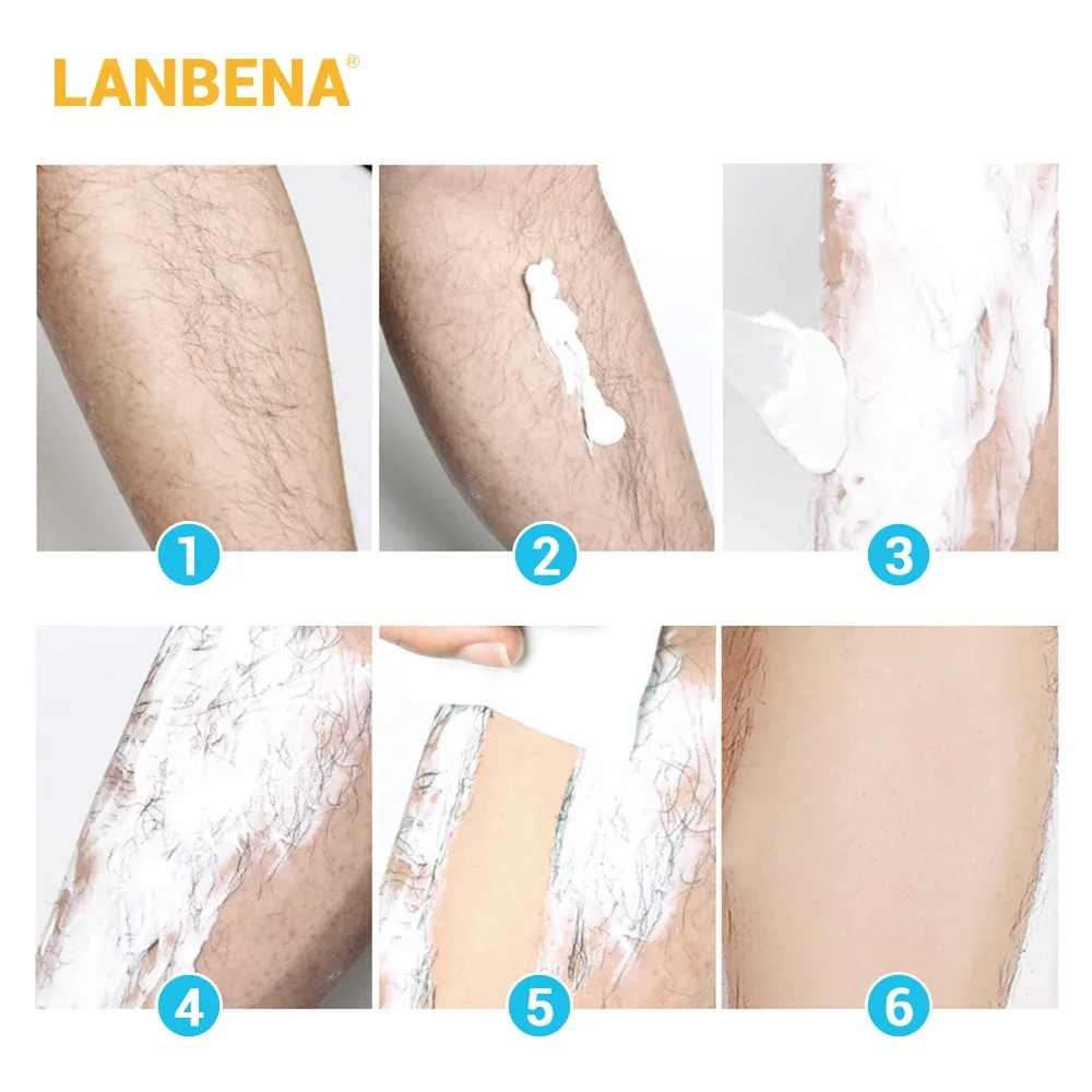 Creme de depilação indolor, depilação, bálsamo reparador, depilador suave e eficaz, calmante e nutritivo do corpo.