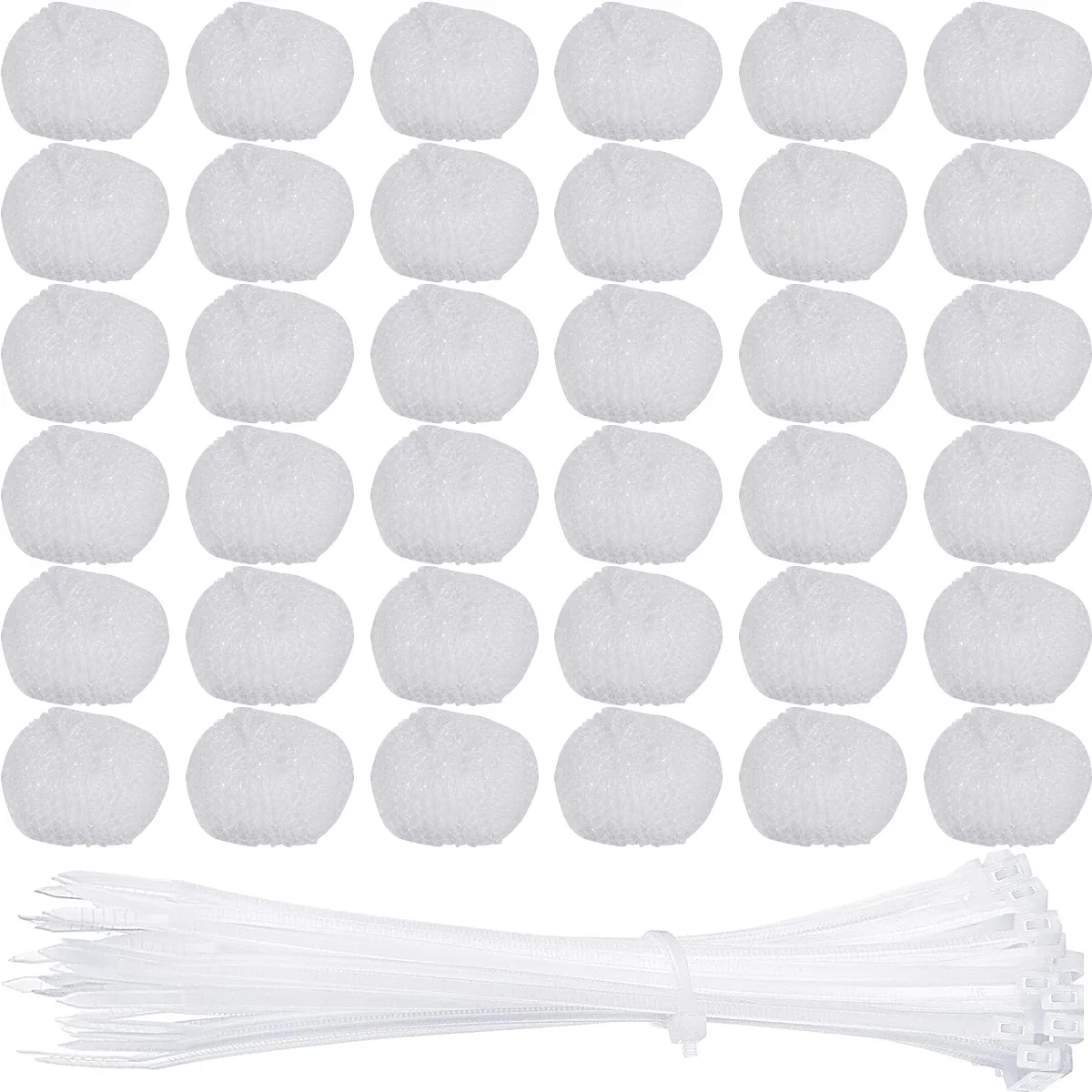 30Pcs Washer Lint Catcher Nylon Washing Machine Lint Trap with 30 Cable Ties Heavy-Duty Laundry Mesh Washer Hose Filter NEW