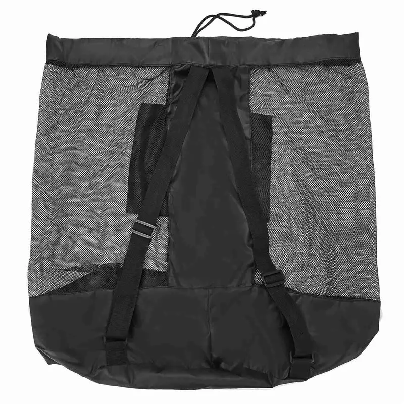 

AEF6-Mesh Bag Adjustable Drawstring Soccer Storage Bags Waterproof Sports Ball Pack Volleyball Football Pocket