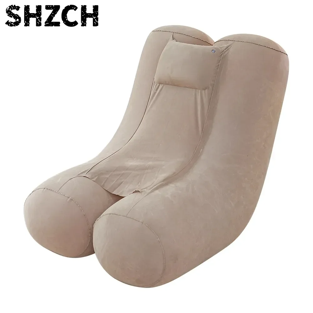 Sofá Plegable, Sillón Inflable Reforzado y Duradero, Sillón Compacto para Juegos, Cama de Aire para Descanso