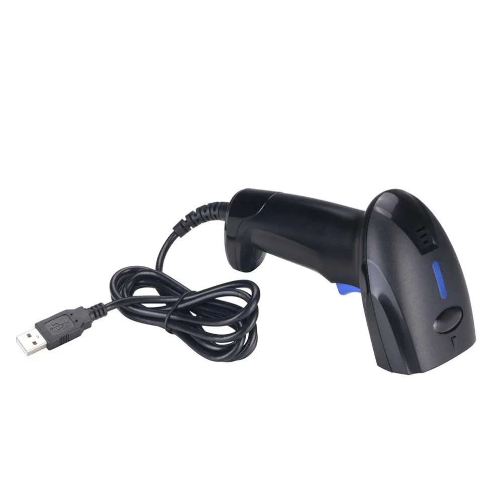 Fast 1D Barcode Scanner with Stand for POS Systems 300 Scans Per Second Accurate Even on Blurry Reflective Codes